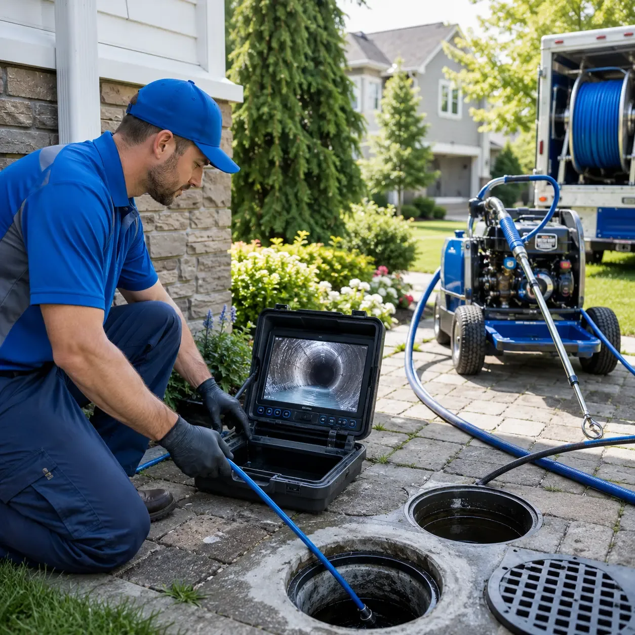 Outdoor drain cleaning professionals serving Weogufka, AL