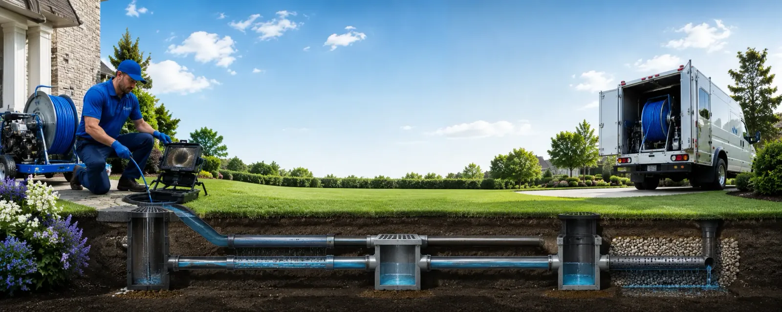 Outdoor drain cleaning information for Weogufka, AL
